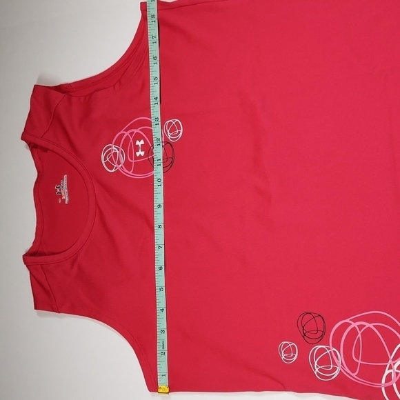 Fuchsia Pink Under Armour Heat Gear Volleyball Tank Top L - Picture 5 of 12